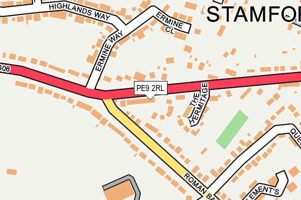 PE9 2RL map - OS OpenMap – Local (Ordnance Survey)