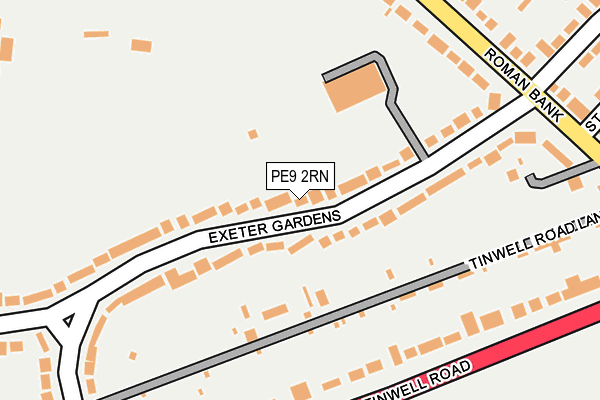 PE9 2RN map - OS OpenMap – Local (Ordnance Survey)