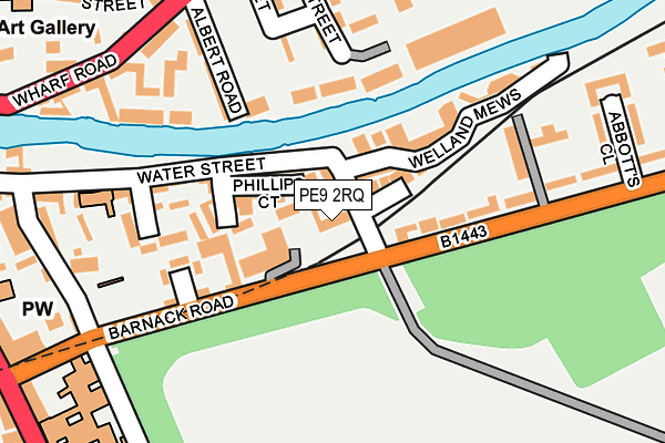 PE9 2RQ map - OS OpenMap – Local (Ordnance Survey)