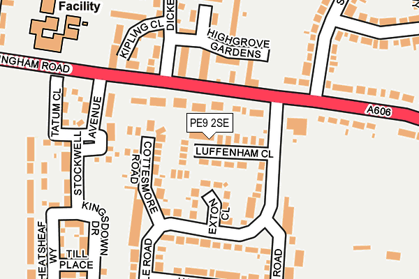 PE9 2SE map - OS OpenMap – Local (Ordnance Survey)
