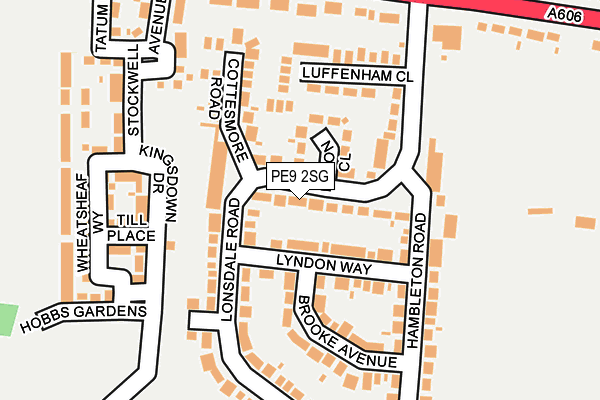 PE9 2SG map - OS OpenMap – Local (Ordnance Survey)