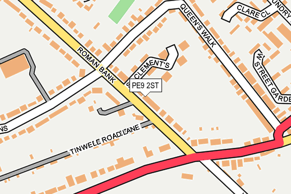 PE9 2ST map - OS OpenMap – Local (Ordnance Survey)