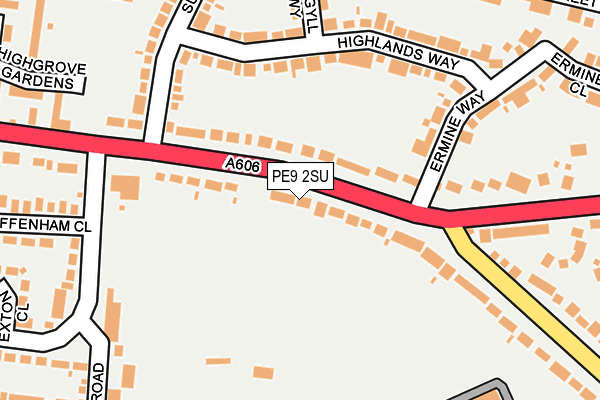 PE9 2SU map - OS OpenMap – Local (Ordnance Survey)