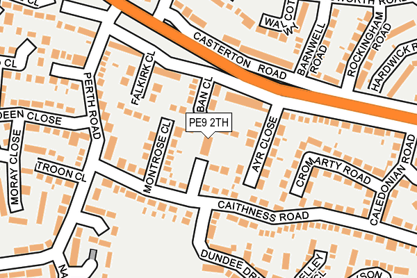 PE9 2TH map - OS OpenMap – Local (Ordnance Survey)