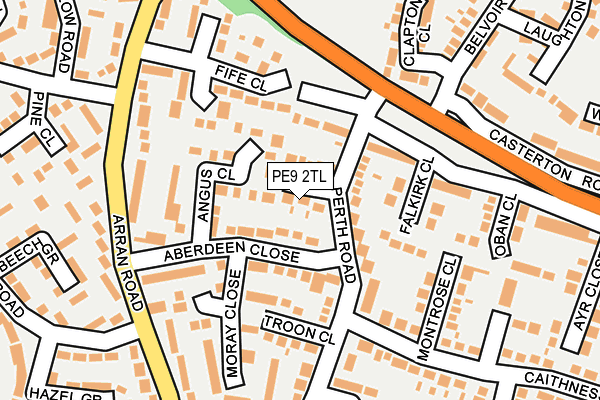 PE9 2TL map - OS OpenMap – Local (Ordnance Survey)