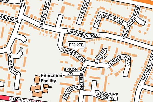 PE9 2TR map - OS OpenMap – Local (Ordnance Survey)