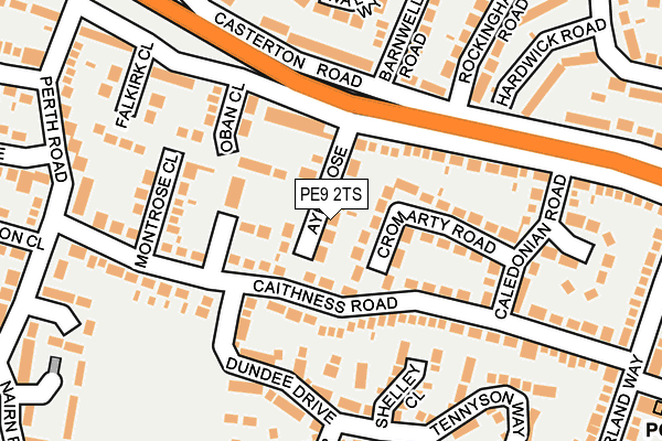 PE9 2TS map - OS OpenMap – Local (Ordnance Survey)