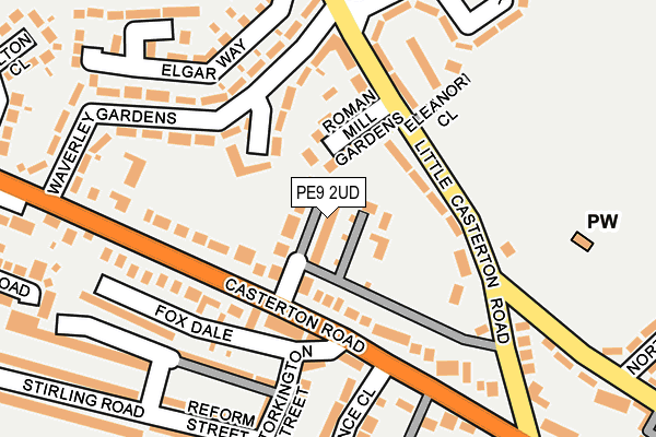 PE9 2UD map - OS OpenMap – Local (Ordnance Survey)
