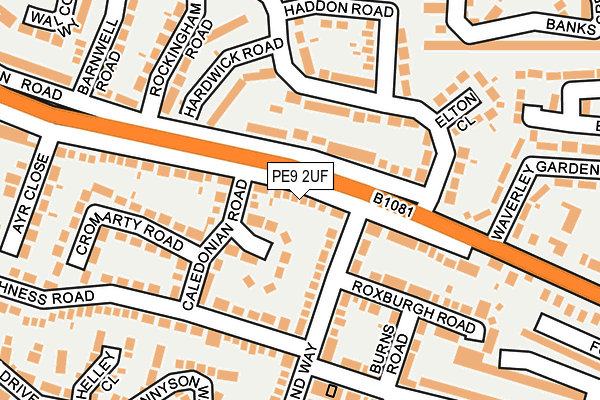 PE9 2UF map - OS OpenMap – Local (Ordnance Survey)
