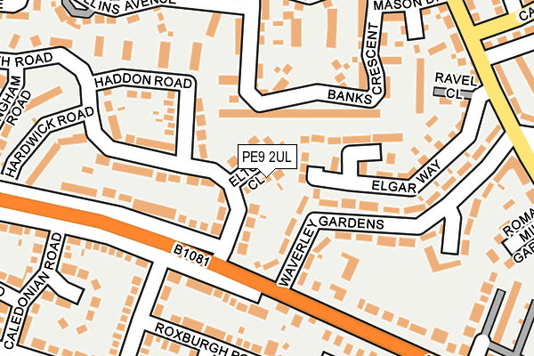 PE9 2UL map - OS OpenMap – Local (Ordnance Survey)