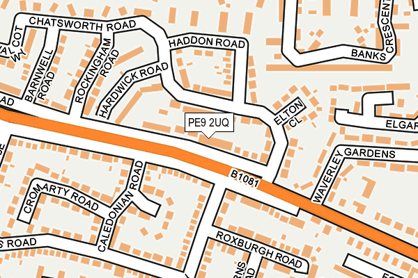 PE9 2UQ map - OS OpenMap – Local (Ordnance Survey)