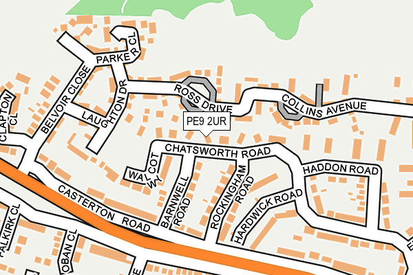 PE9 2UR map - OS OpenMap – Local (Ordnance Survey)