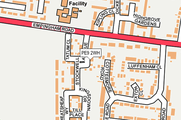 PE9 2WH map - OS OpenMap – Local (Ordnance Survey)