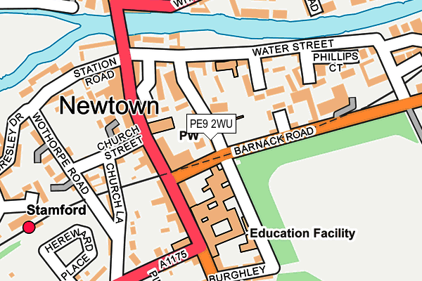 PE9 2WU map - OS OpenMap – Local (Ordnance Survey)