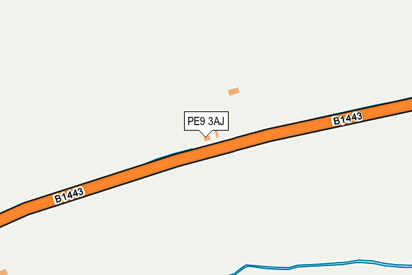 PE9 3AJ map - OS OpenMap – Local (Ordnance Survey)