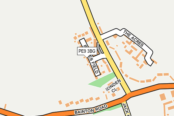 PE9 3BG map - OS OpenMap – Local (Ordnance Survey)