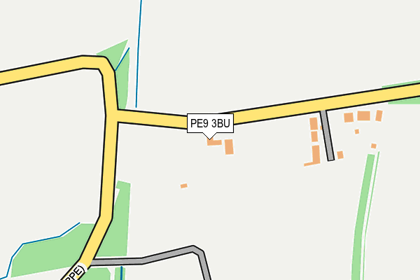 PE9 3BU map - OS OpenMap – Local (Ordnance Survey)