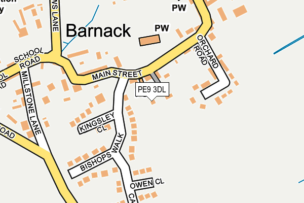 PE9 3DL map - OS OpenMap – Local (Ordnance Survey)