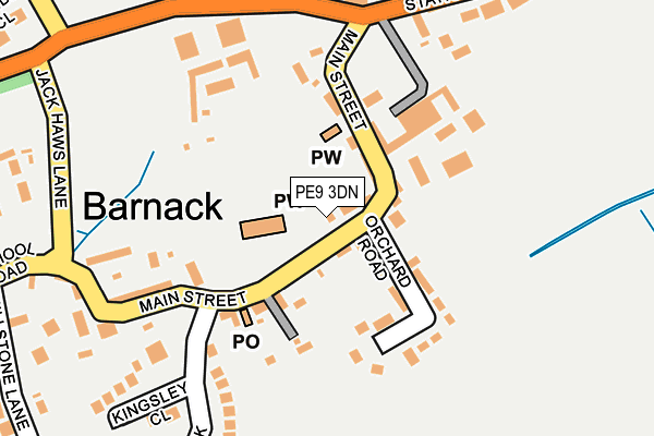 PE9 3DN map - OS OpenMap – Local (Ordnance Survey)