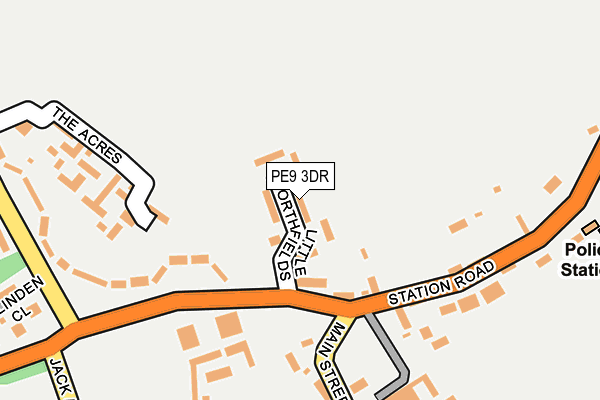 PE9 3DR map - OS OpenMap – Local (Ordnance Survey)