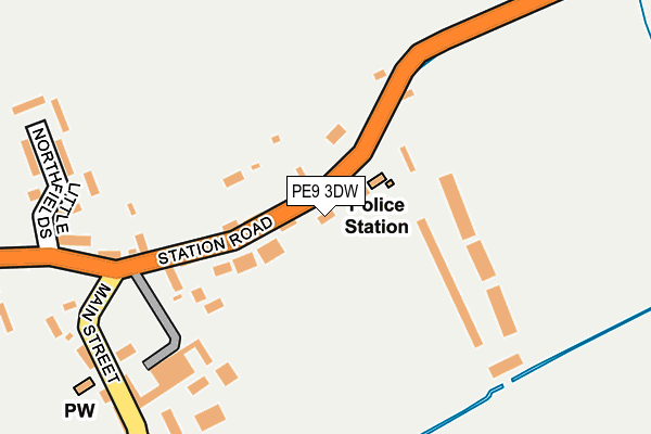 PE9 3DW map - OS OpenMap – Local (Ordnance Survey)