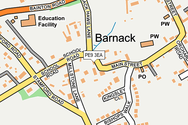 PE9 3EA map - OS OpenMap – Local (Ordnance Survey)