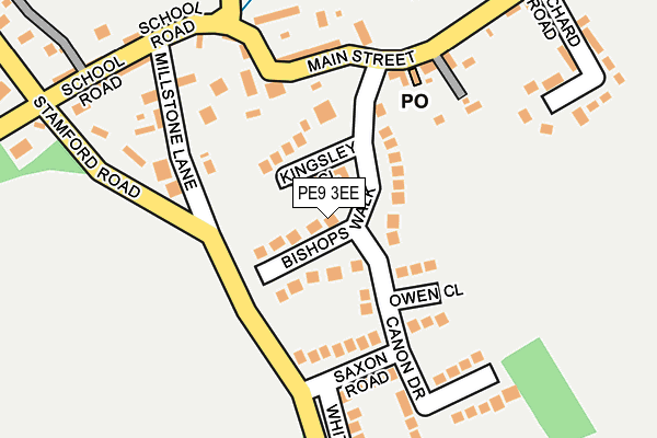 PE9 3EE map - OS OpenMap – Local (Ordnance Survey)