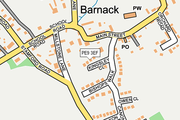 PE9 3EF map - OS OpenMap – Local (Ordnance Survey)