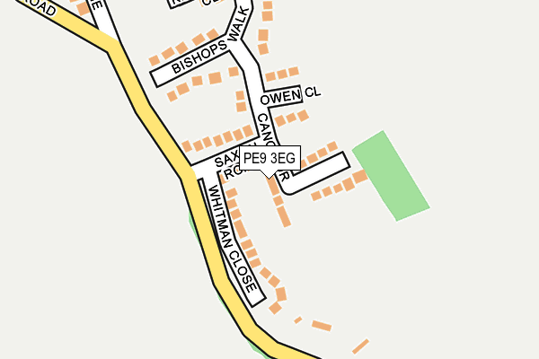 PE9 3EG map - OS OpenMap – Local (Ordnance Survey)