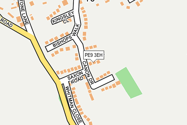 PE9 3EH map - OS OpenMap – Local (Ordnance Survey)