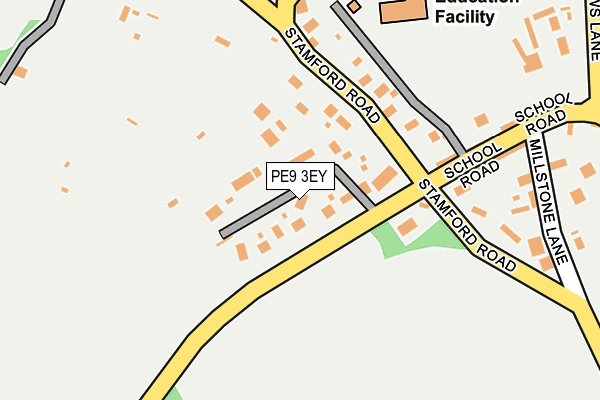 PE9 3EY map - OS OpenMap – Local (Ordnance Survey)