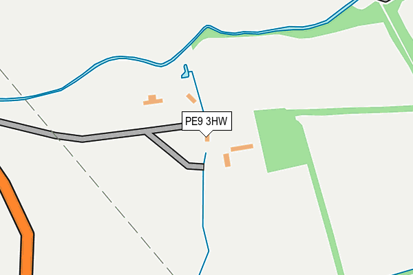 PE9 3HW map - OS OpenMap – Local (Ordnance Survey)