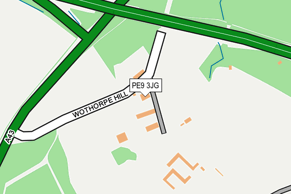 PE9 3JG map - OS OpenMap – Local (Ordnance Survey)