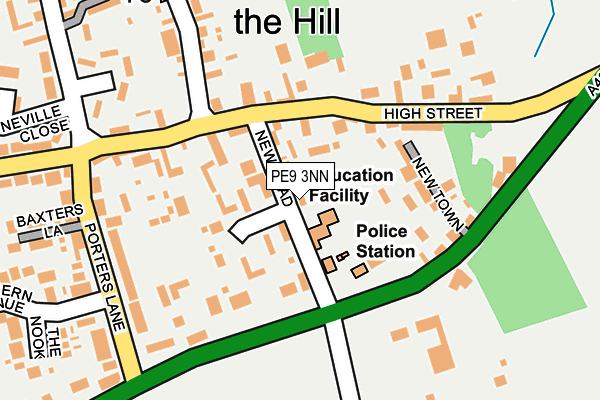 PE9 3NN map - OS OpenMap – Local (Ordnance Survey)