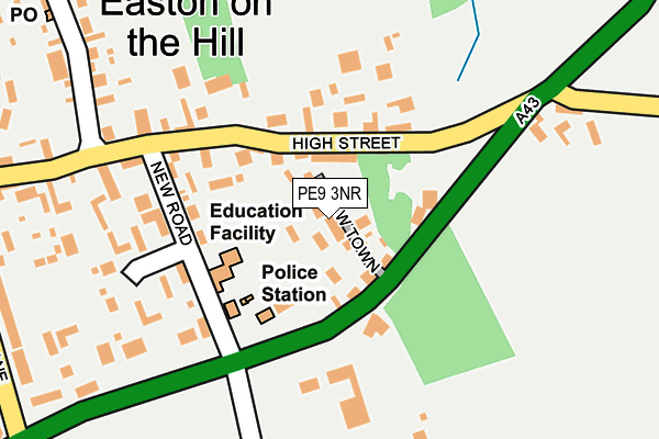 PE9 3NR map - OS OpenMap – Local (Ordnance Survey)
