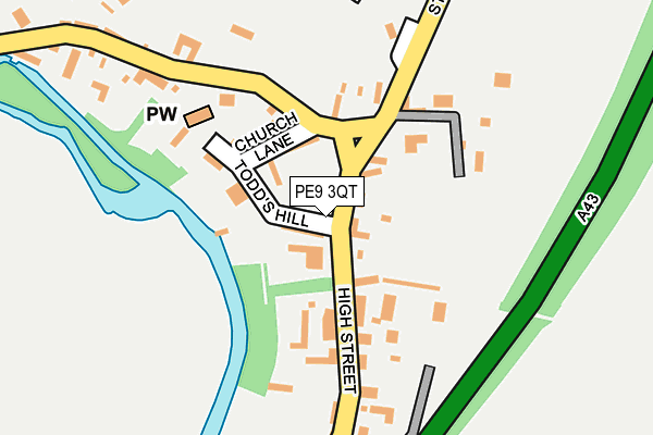 PE9 3QT map - OS OpenMap – Local (Ordnance Survey)