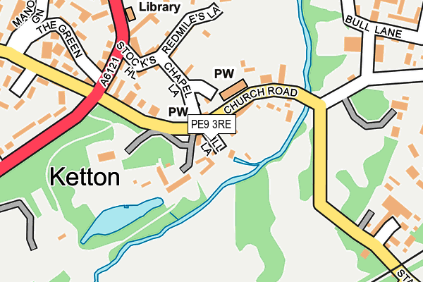 PE9 3RE map - OS OpenMap – Local (Ordnance Survey)