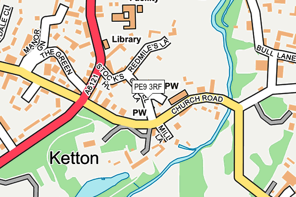 PE9 3RF map - OS OpenMap – Local (Ordnance Survey)