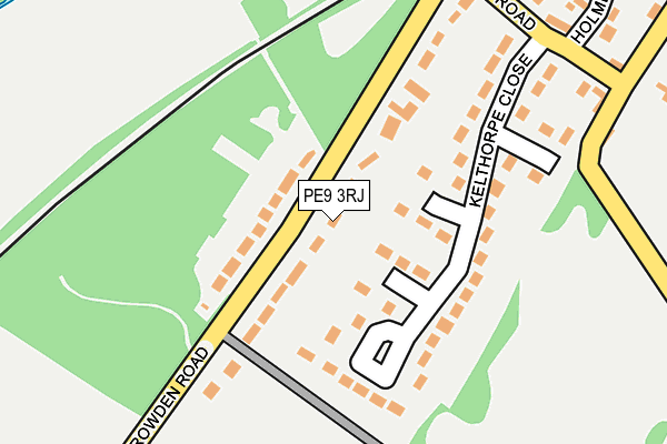 PE9 3RJ map - OS OpenMap – Local (Ordnance Survey)