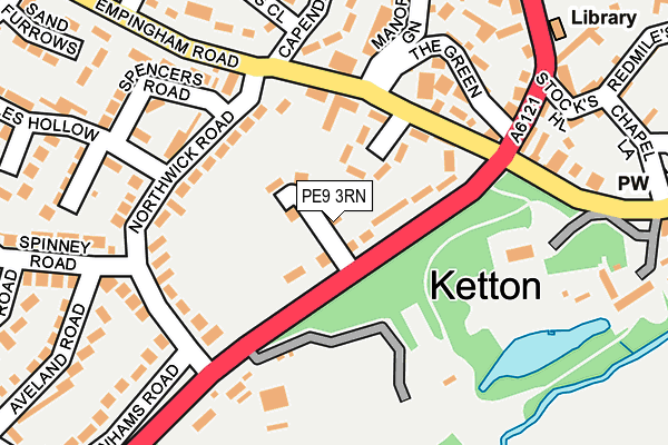 PE9 3RN map - OS OpenMap – Local (Ordnance Survey)