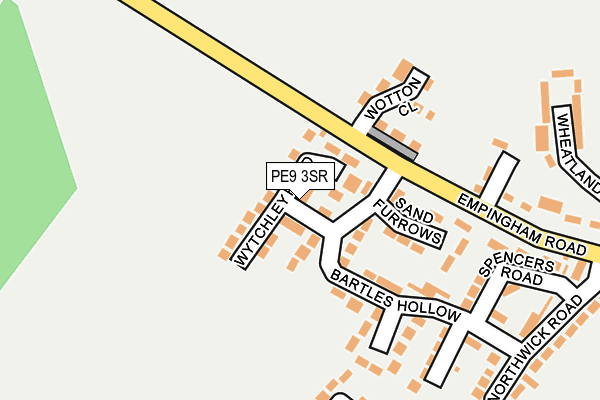 PE9 3SR map - OS OpenMap – Local (Ordnance Survey)