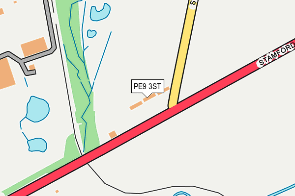 PE9 3ST map - OS OpenMap – Local (Ordnance Survey)