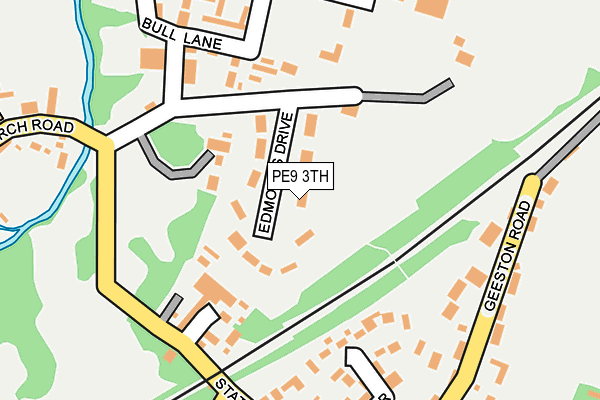 PE9 3TH map - OS OpenMap – Local (Ordnance Survey)