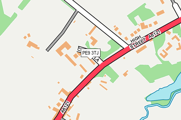 PE9 3TJ map - OS OpenMap – Local (Ordnance Survey)