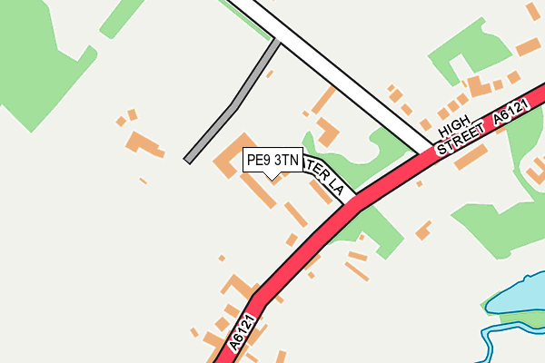PE9 3TN map - OS OpenMap – Local (Ordnance Survey)