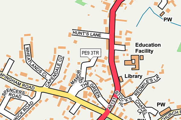 PE9 3TR map - OS OpenMap – Local (Ordnance Survey)
