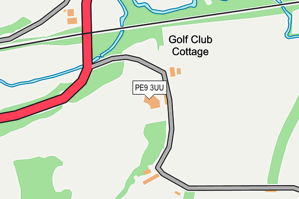 PE9 3UU map - OS OpenMap – Local (Ordnance Survey)