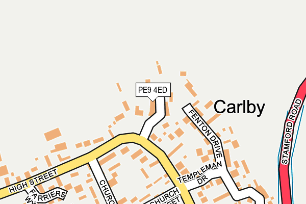 PE9 4ED map - OS OpenMap – Local (Ordnance Survey)