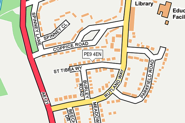 PE9 4EN map - OS OpenMap – Local (Ordnance Survey)
