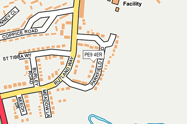 PE9 4ER map - OS OpenMap – Local (Ordnance Survey)